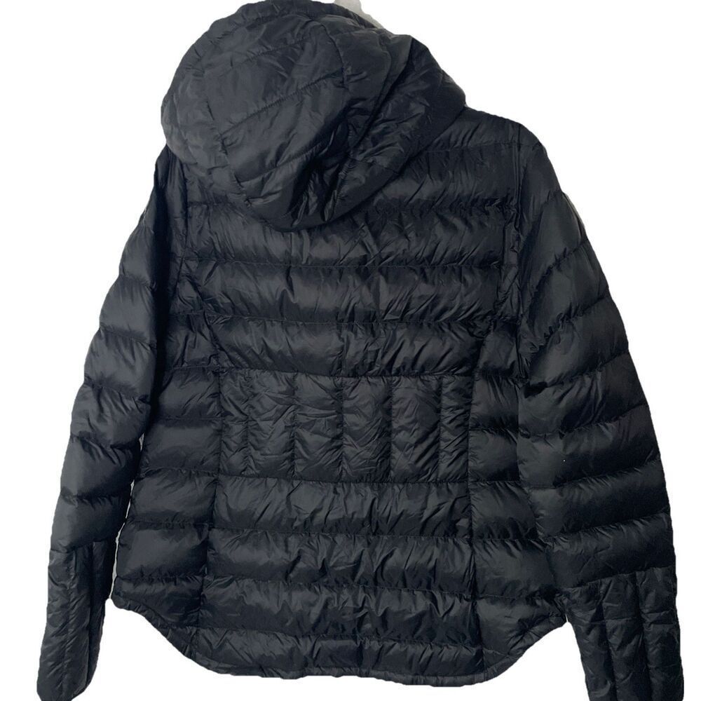 NWOT Lole Emeline Black Down Puffer Jacket Women’s Size Large Hooded Waterproof - Picture 8 of 9